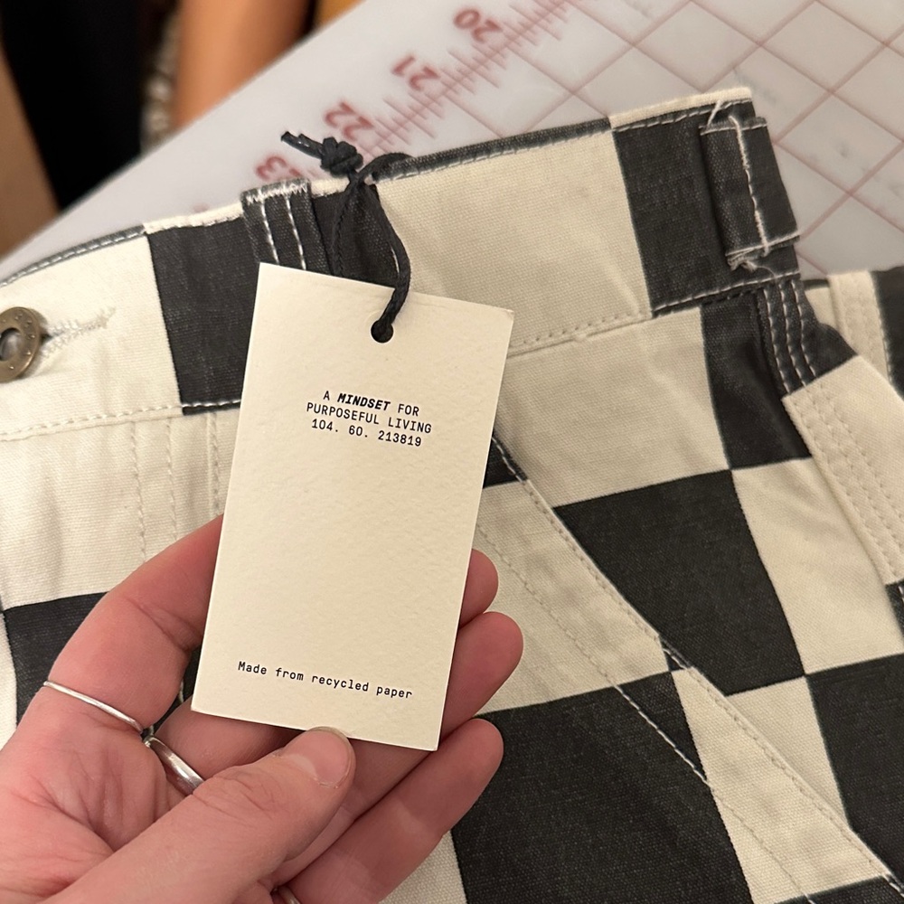 P&Co Black & White Checkerboard Women’s Jeans - Picture 2 of 5